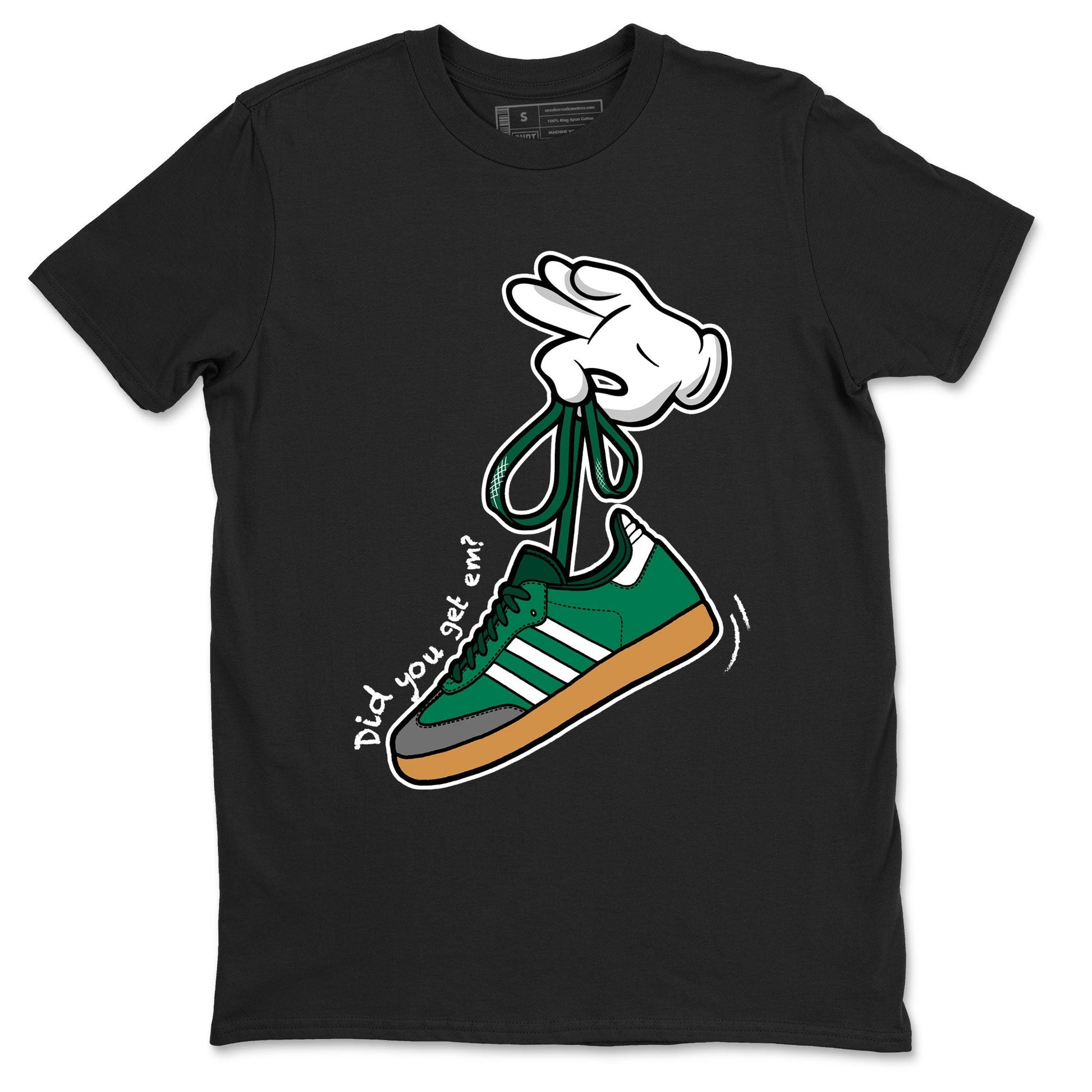 Cartoon Hands Sneaker Tee - Samba Collegiate Green Gum