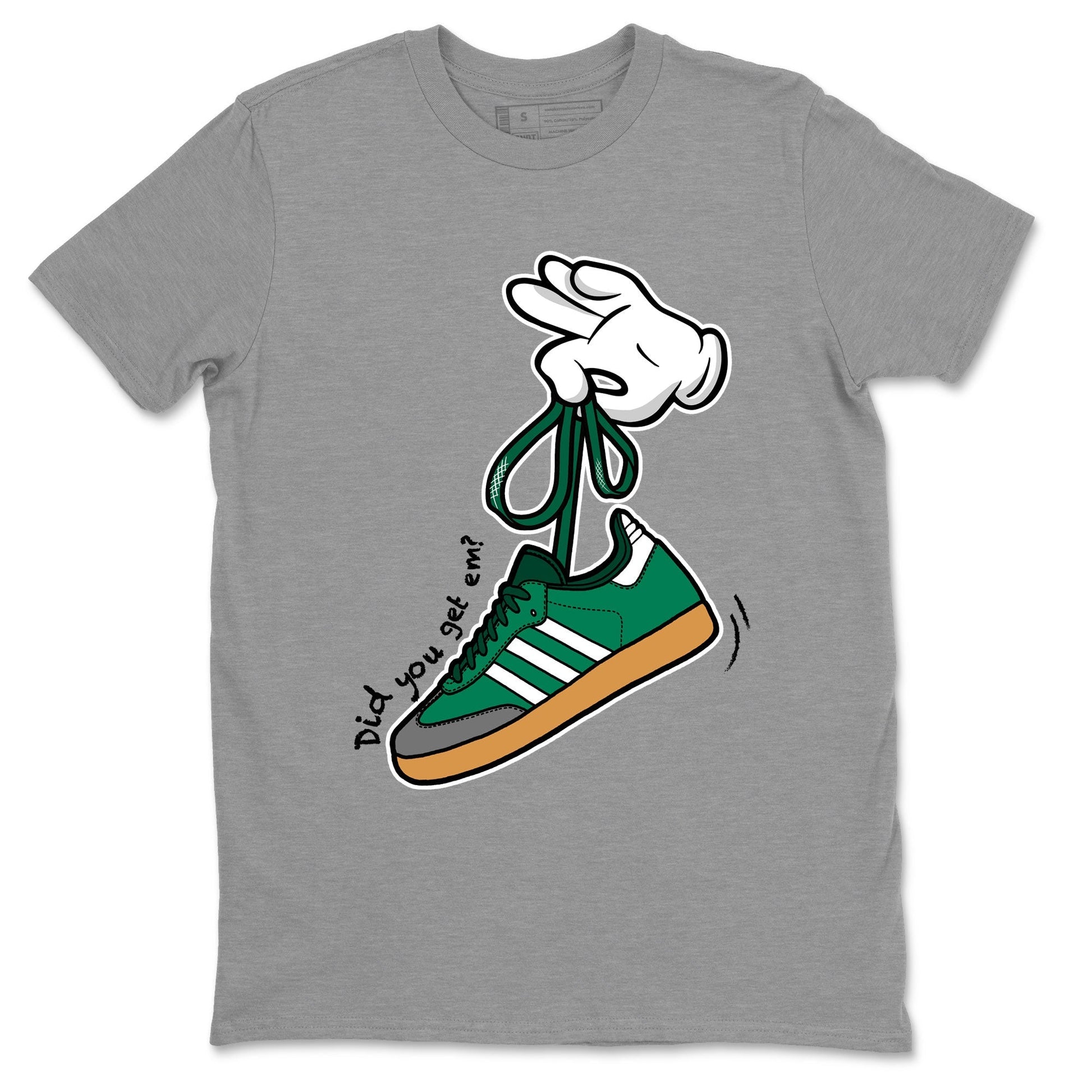 Cartoon Hands Sneaker Tee - Samba Collegiate Green Gum