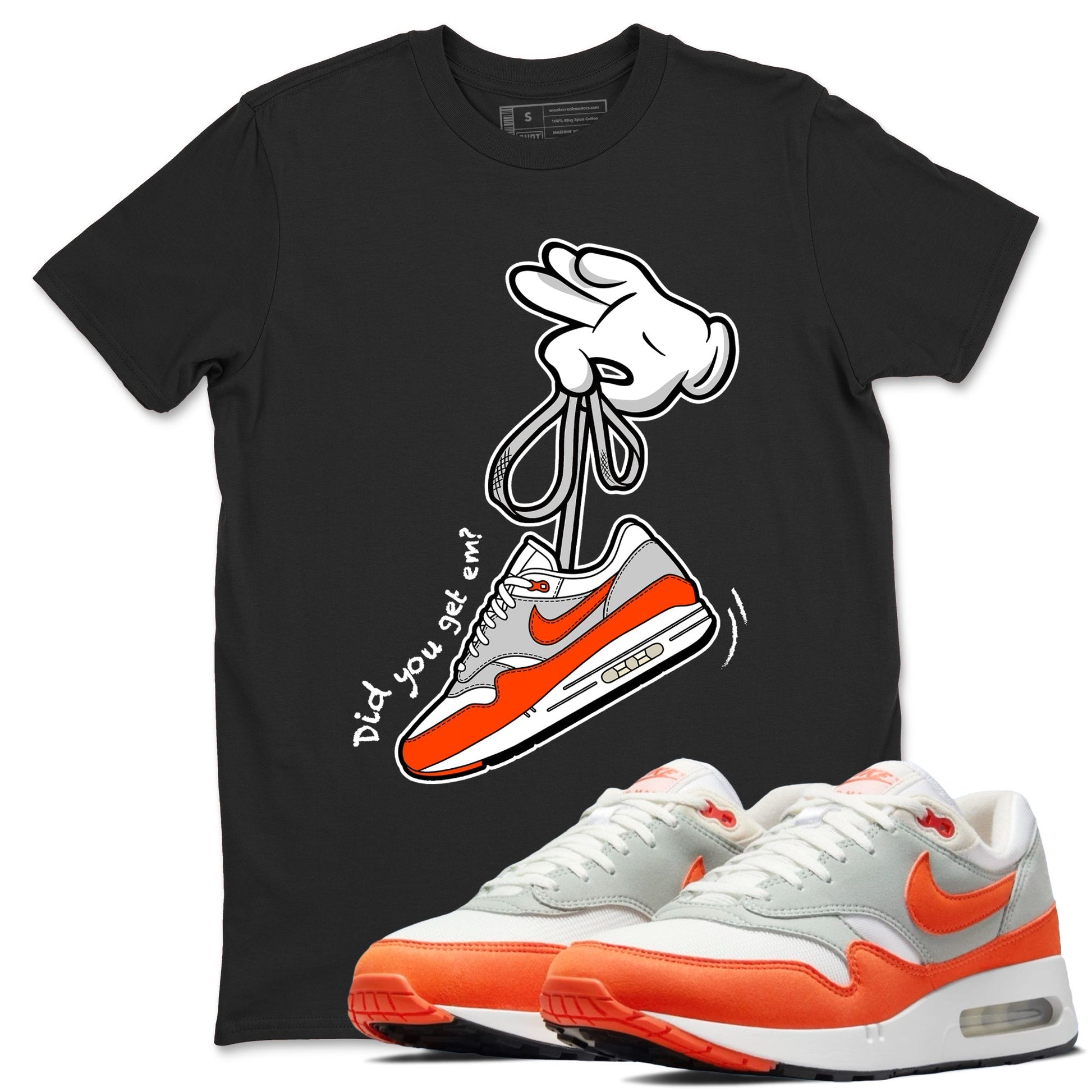 Cartoon Hands Sneaker Tees - Air Max 1 Cosmic Clay