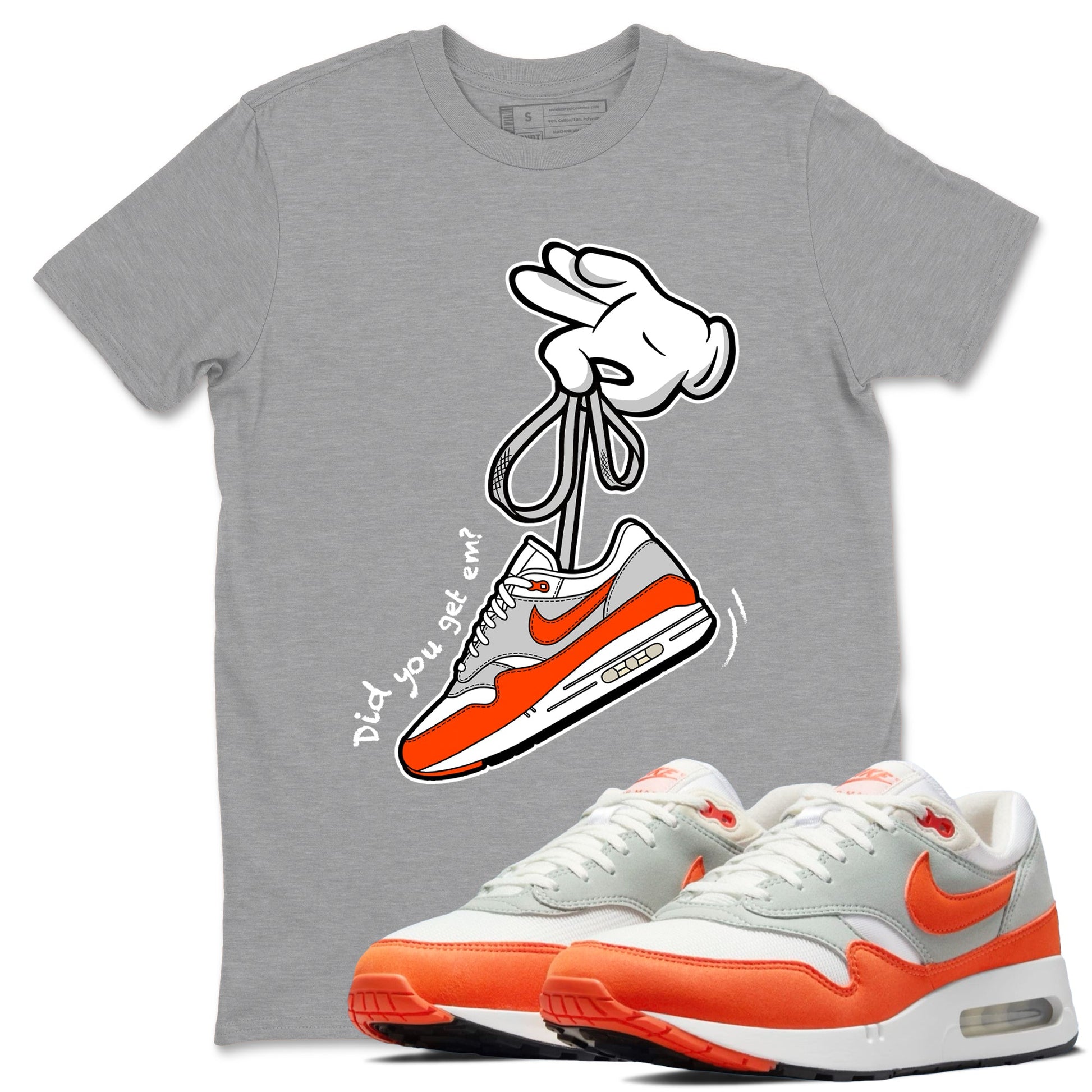 Cartoon Hands Sneaker Tees - Air Max 1 Cosmic Clay