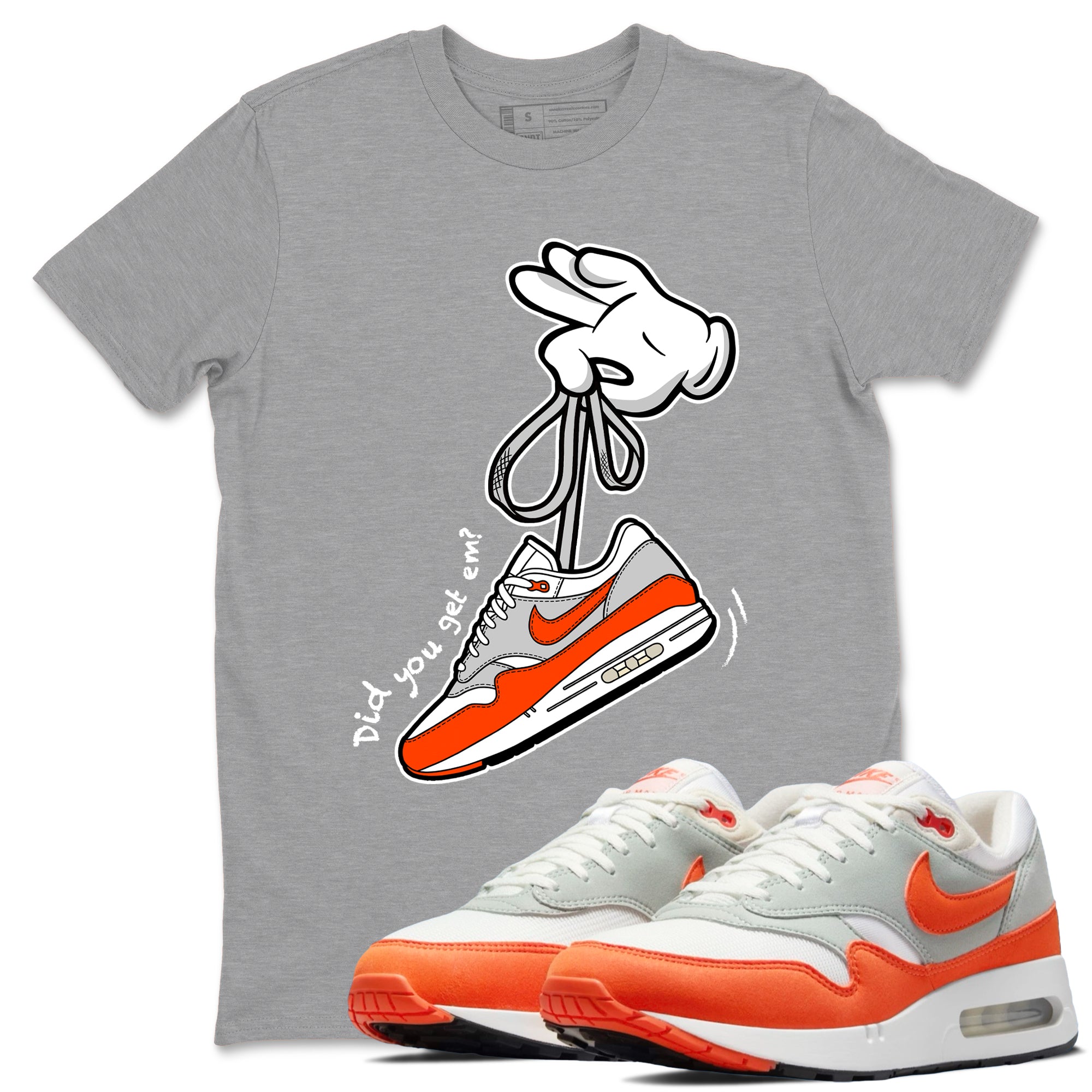 Cartoon Hands Sneaker Tees - Air Max 1 Cosmic Clay
