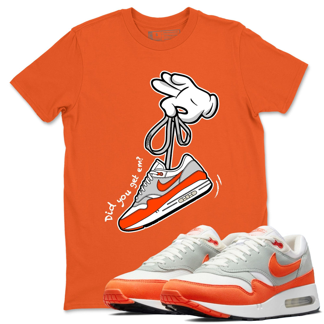 Cartoon Hands Sneaker Tees - Air Max 1 Cosmic Clay