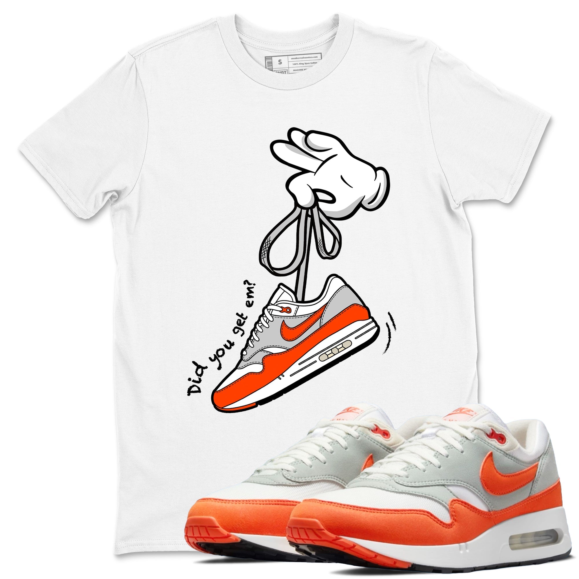 Cartoon Hands Sneaker Tees - Air Max 1 Cosmic Clay
