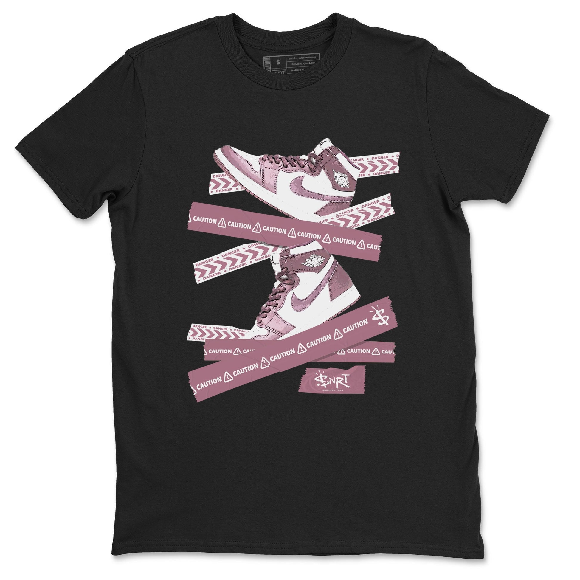 Caution Tape Sneaker Tee - Air Jordan 1 Mauve