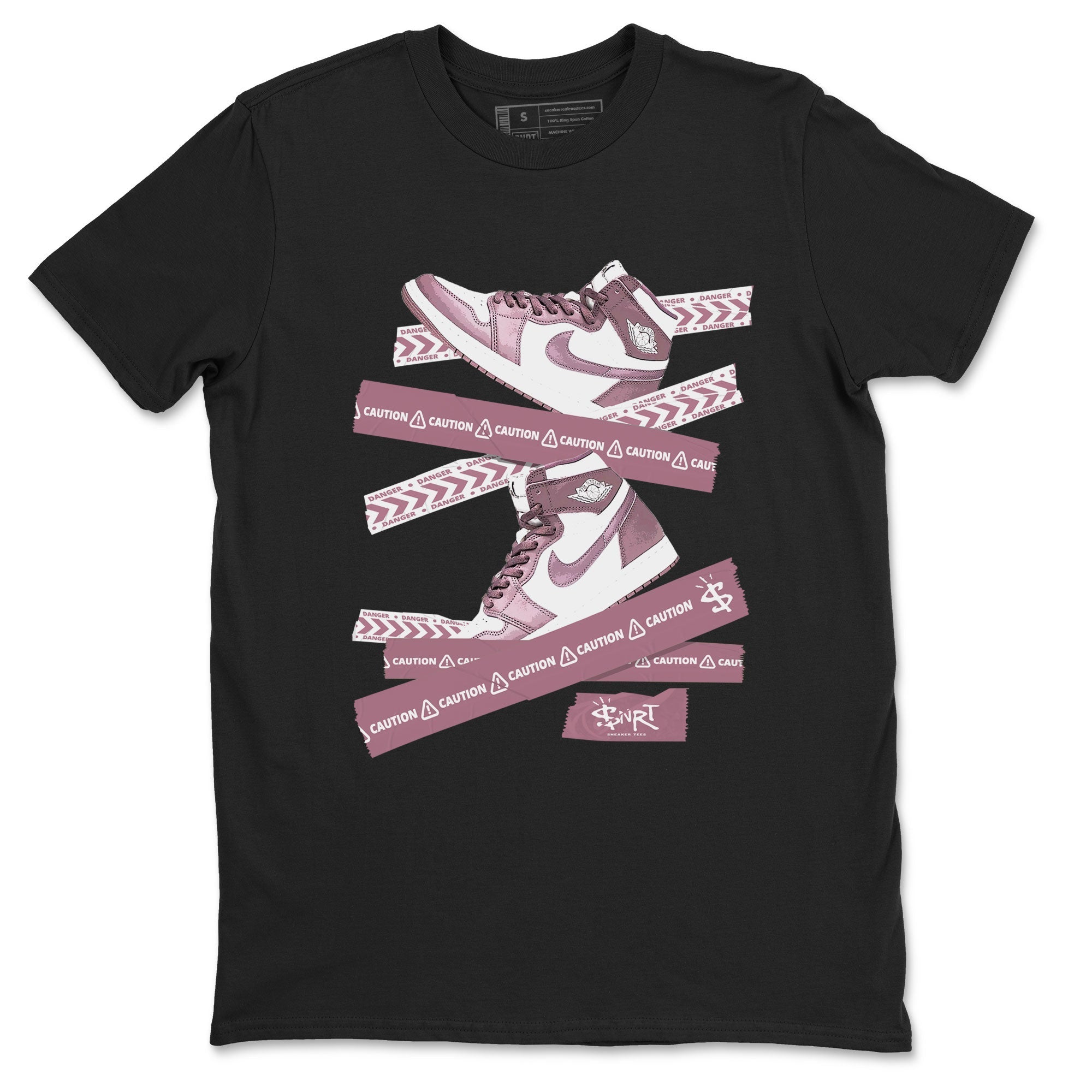 Caution Tape Sneaker Tee - Air Jordan 1 Mauve