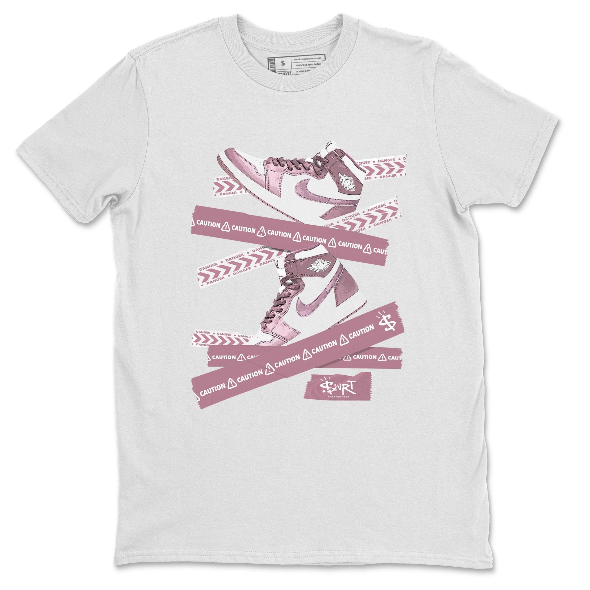 Caution Tape Sneaker Tee - Air Jordan 1 Mauve