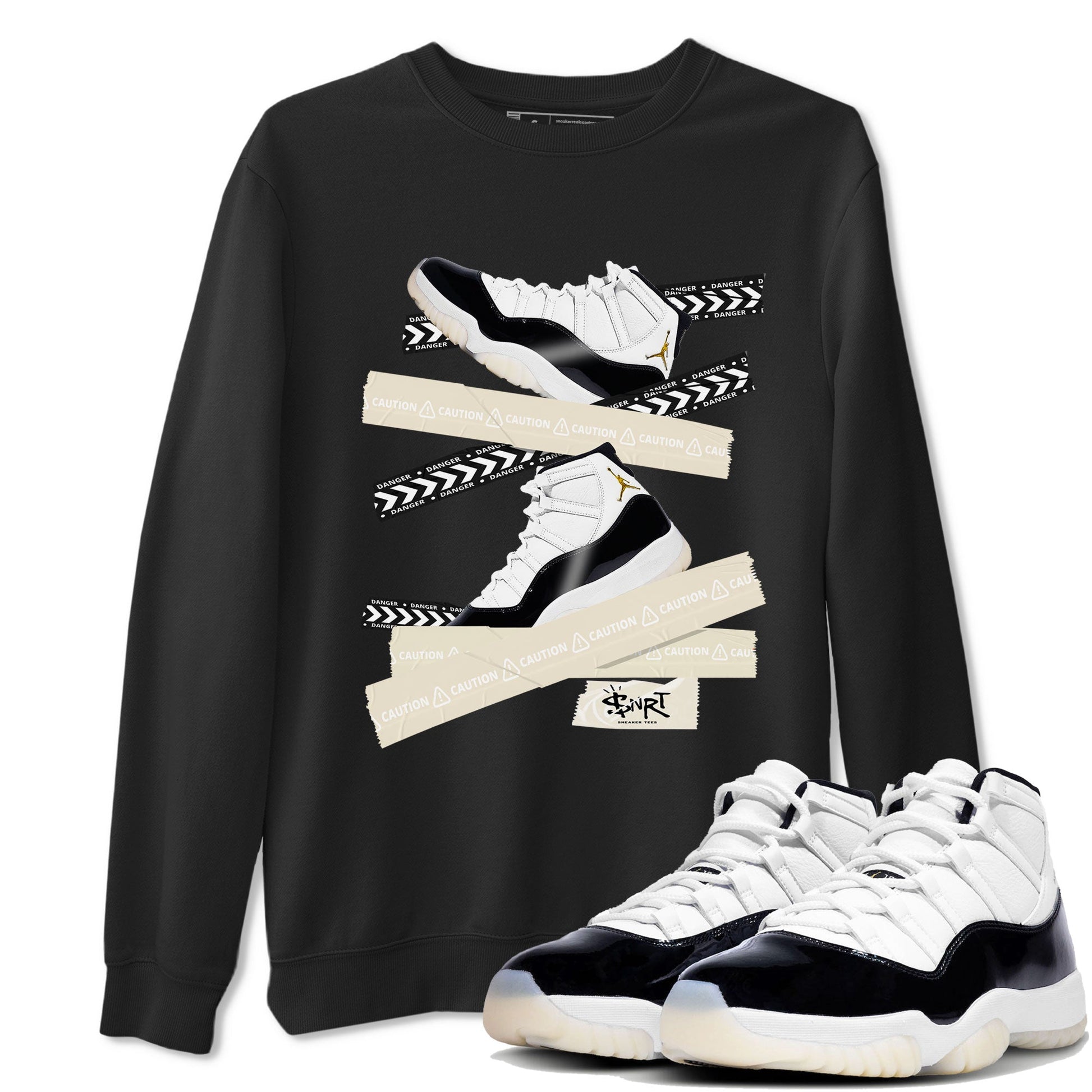 Caution Tape Sneaker Tee - Air Jordan 11 Gratitude