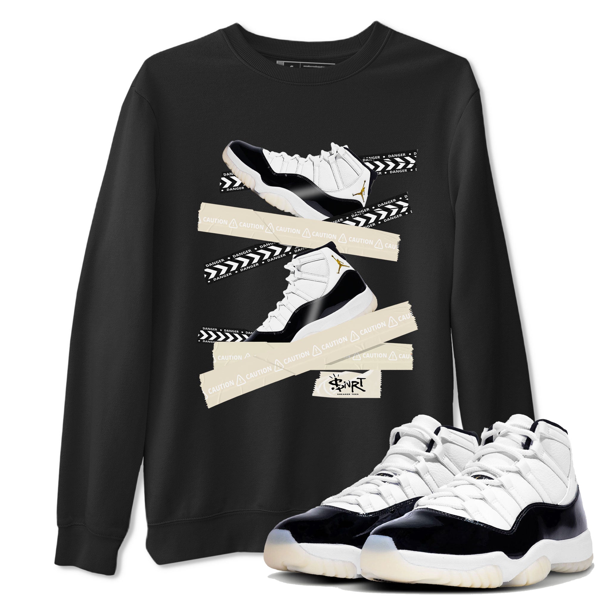 Caution Tape Sneaker Tee - Air Jordan 11 Gratitude