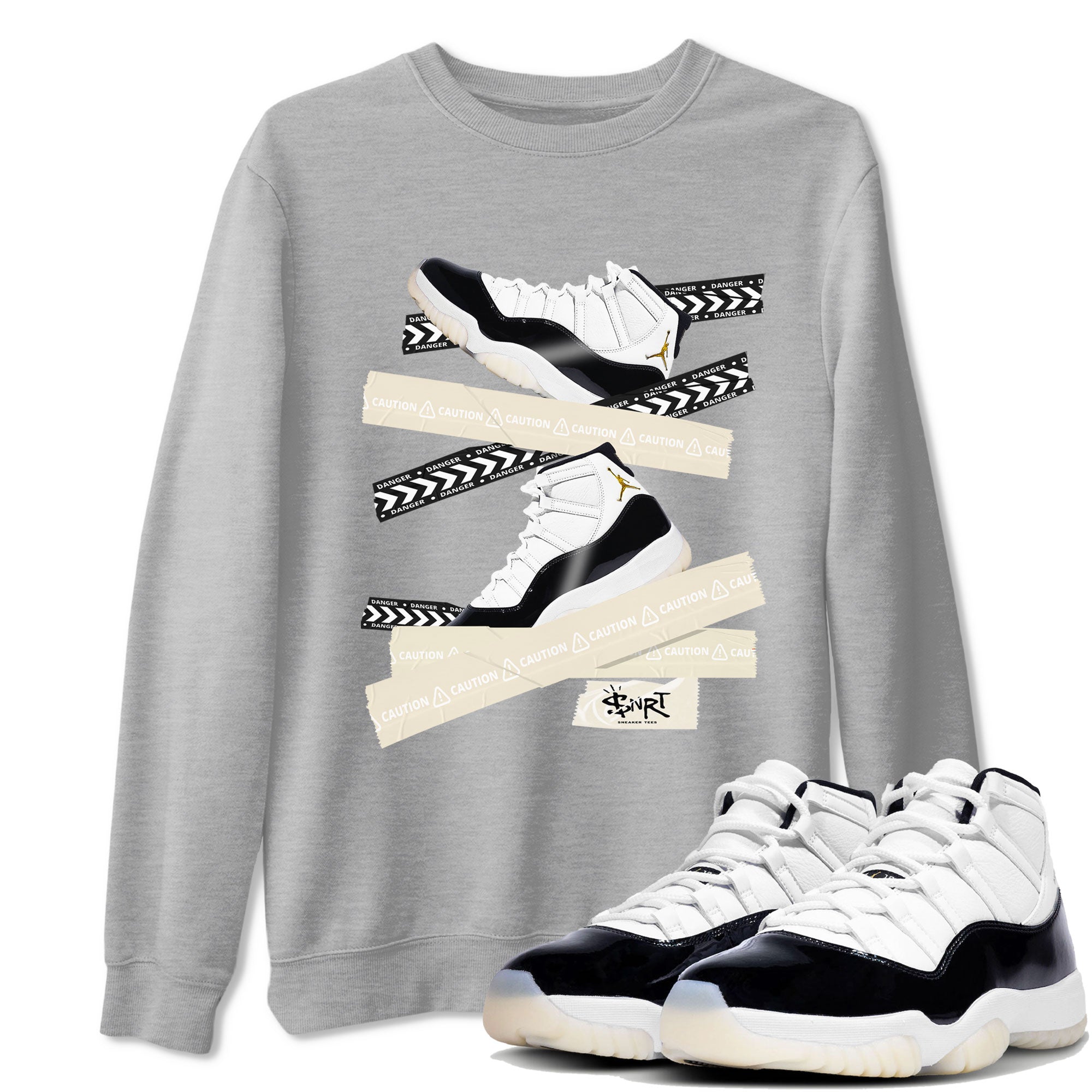 Caution Tape Sneaker Tee - Air Jordan 11 Gratitude