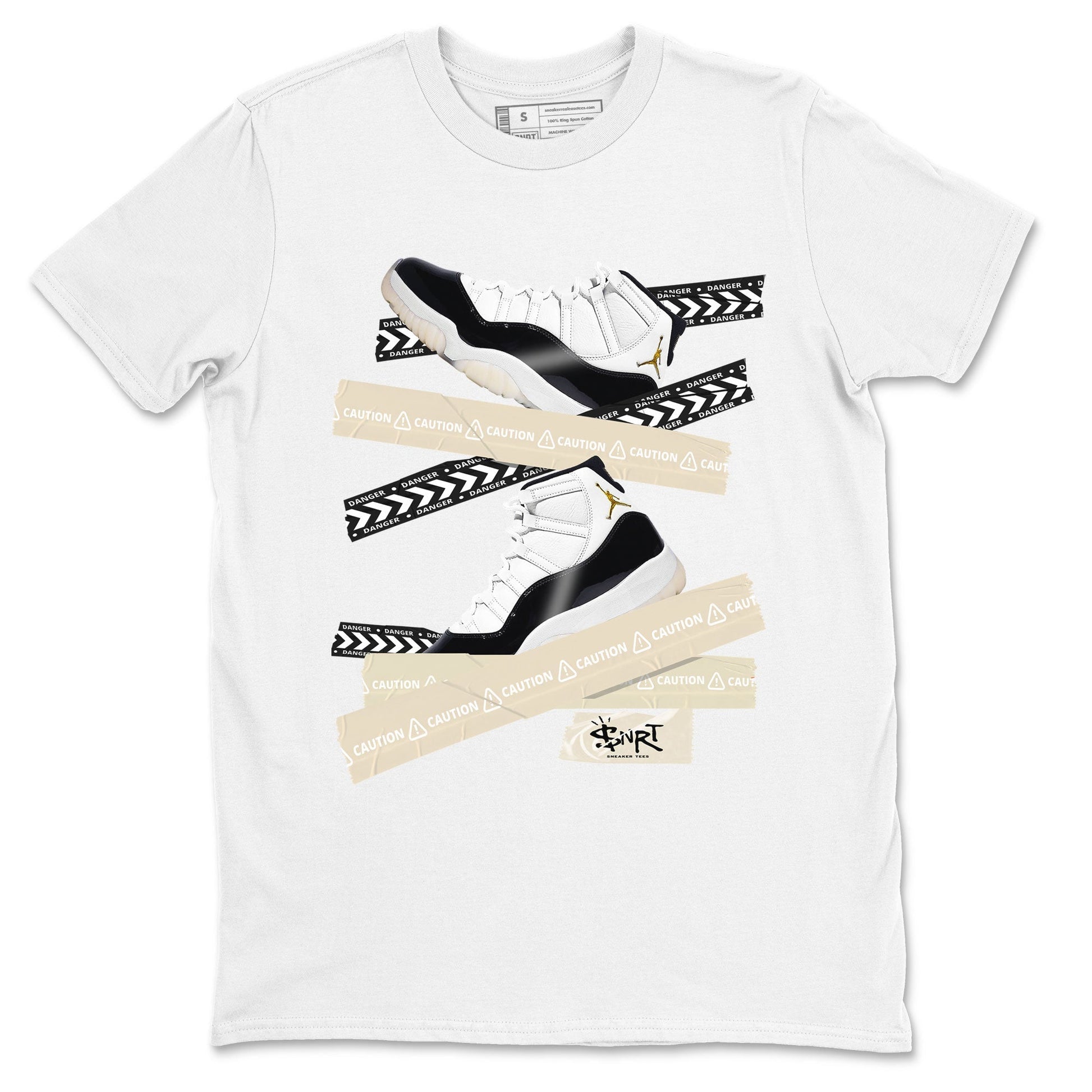 Caution Tape Sneaker Tee - Air Jordan 11 Gratitude
