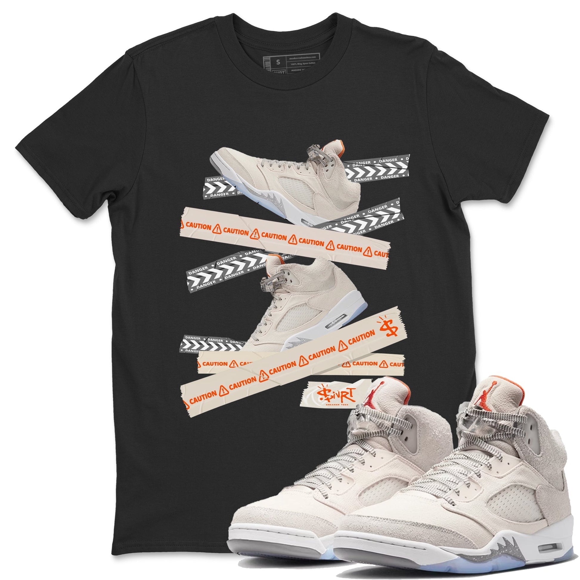Caution Tape Unisex Tops - Air Jordan 5 Craft