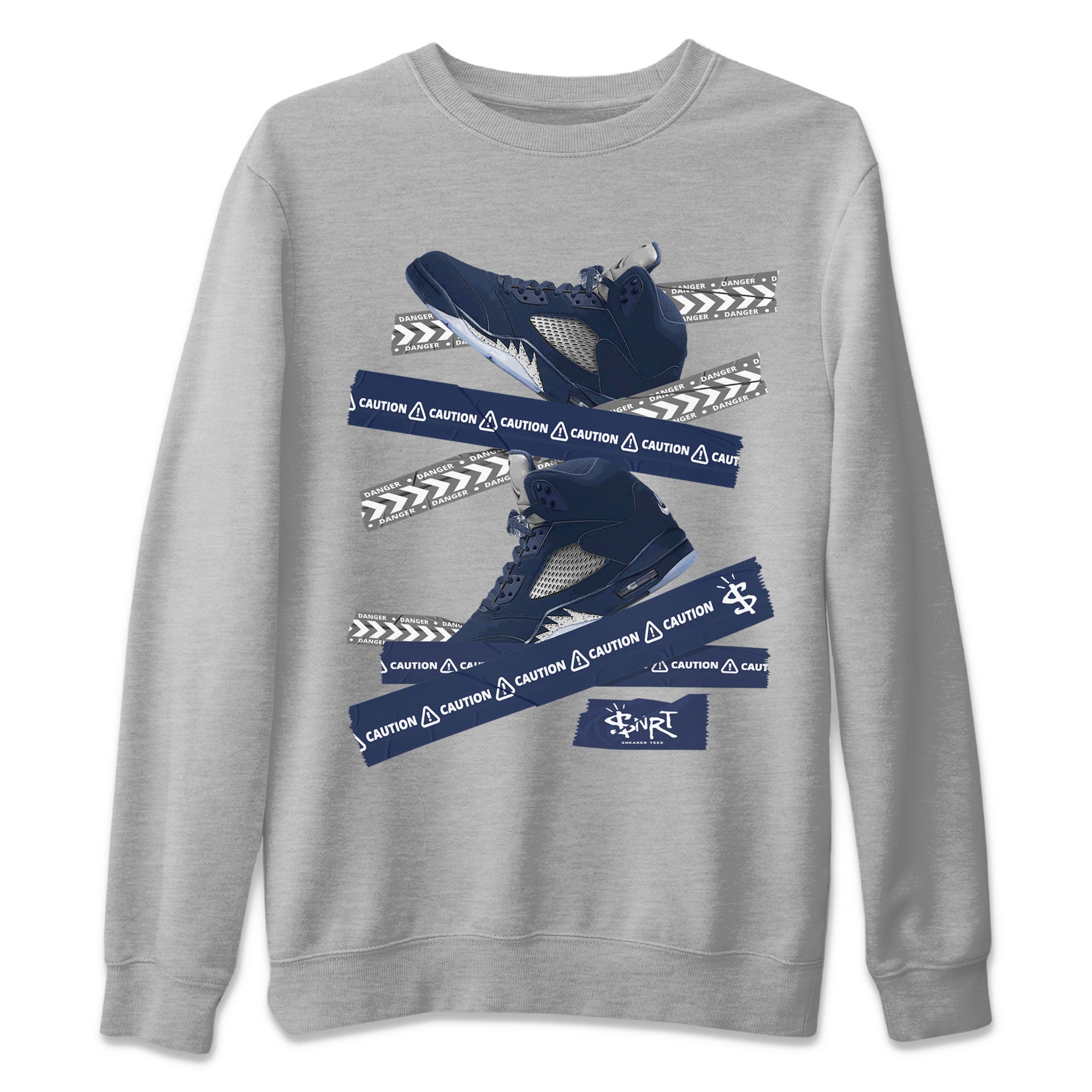 Caution Tape Unisex Tops - Air Jordan 5 Georgetown