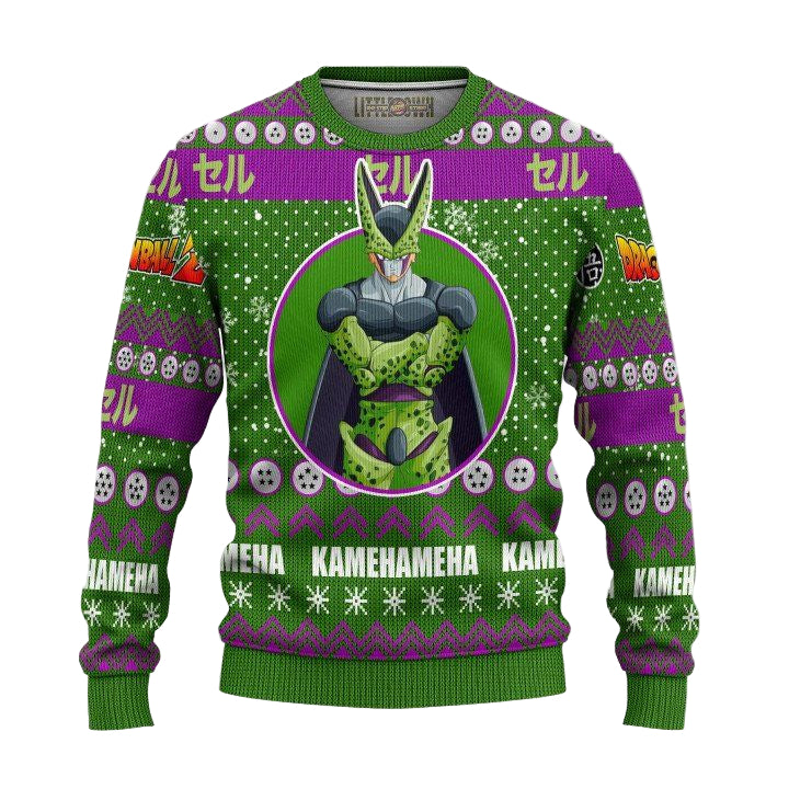 Cell Ugly Christmas Sweater And 3D Hoodie Dragon Ball Z Xmas Gift ? Usalast