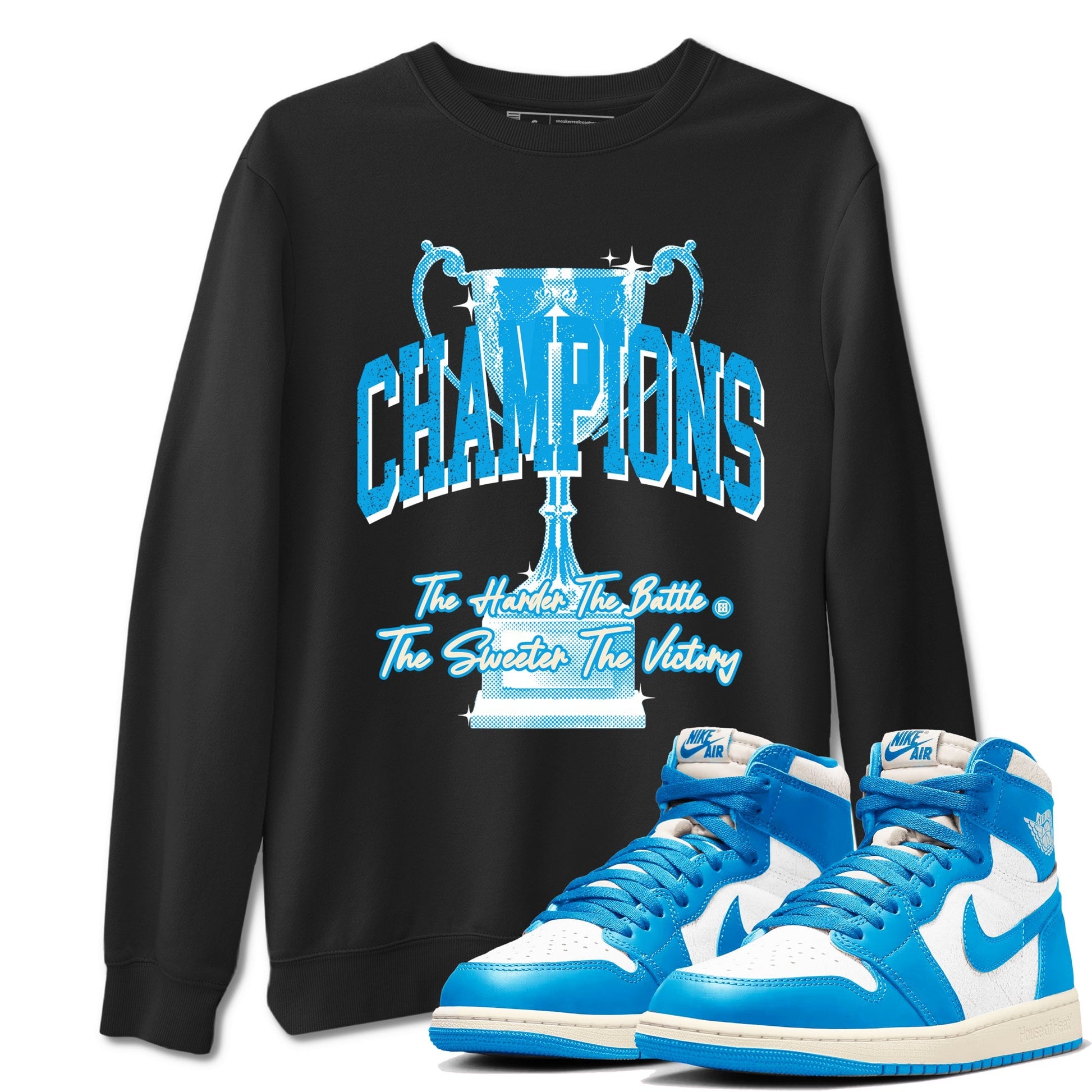 Champions Trophy Sneaker Tees - Air Jordan 1 UNC Reimagined