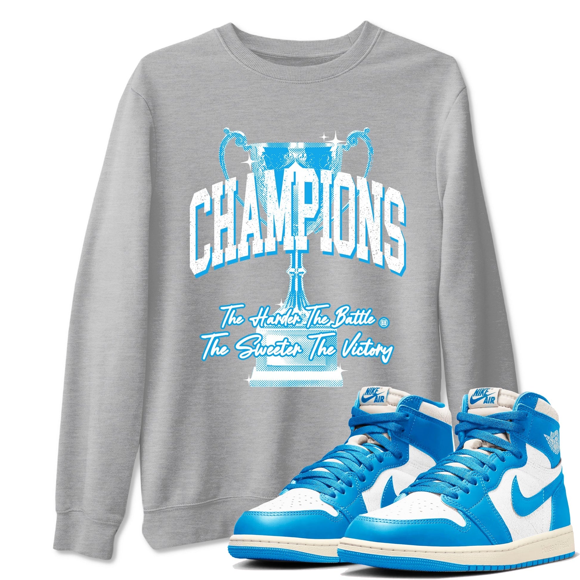 Champions Trophy Sneaker Tees - Air Jordan 1 UNC Reimagined