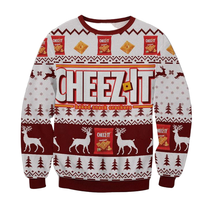 Cheezit Baked Snack Crackers Ugly Christmas Sweater 2022 ? Usalast