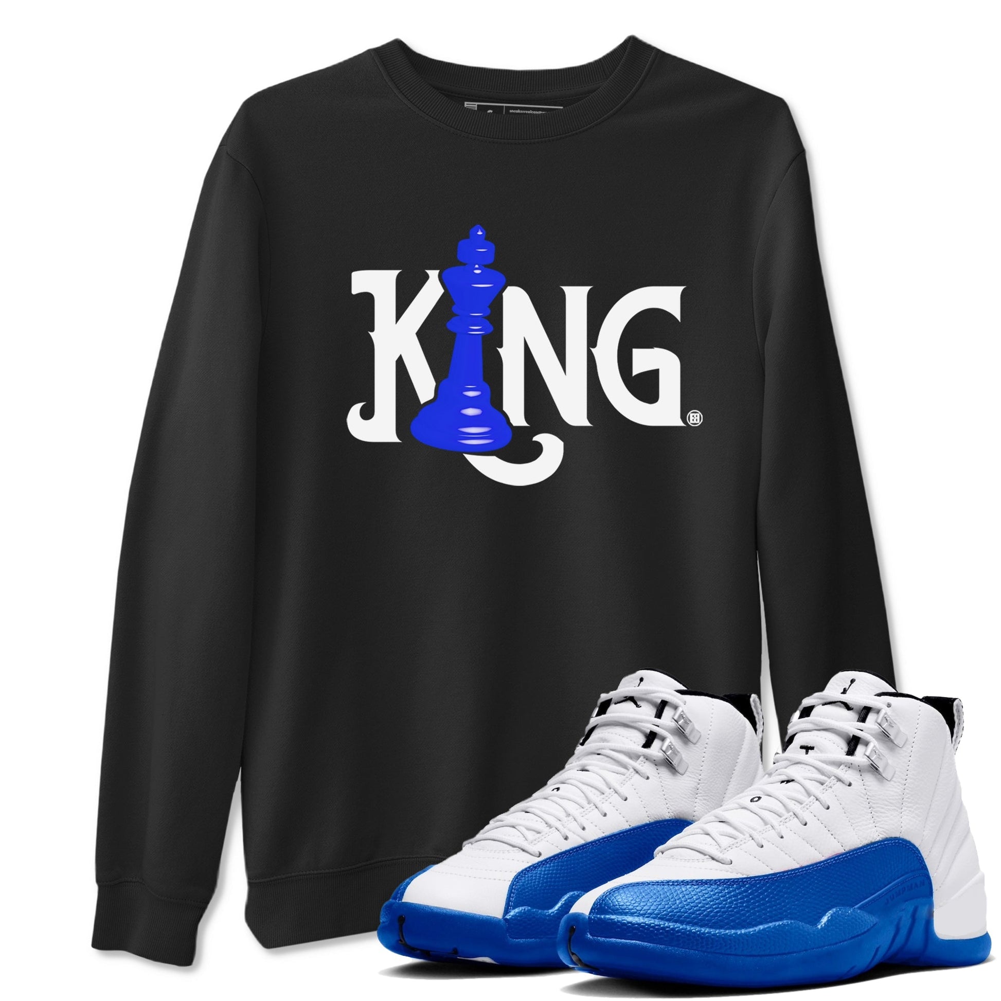 Chess King Sneaker Tees - Air Jordan 12 Blueberry