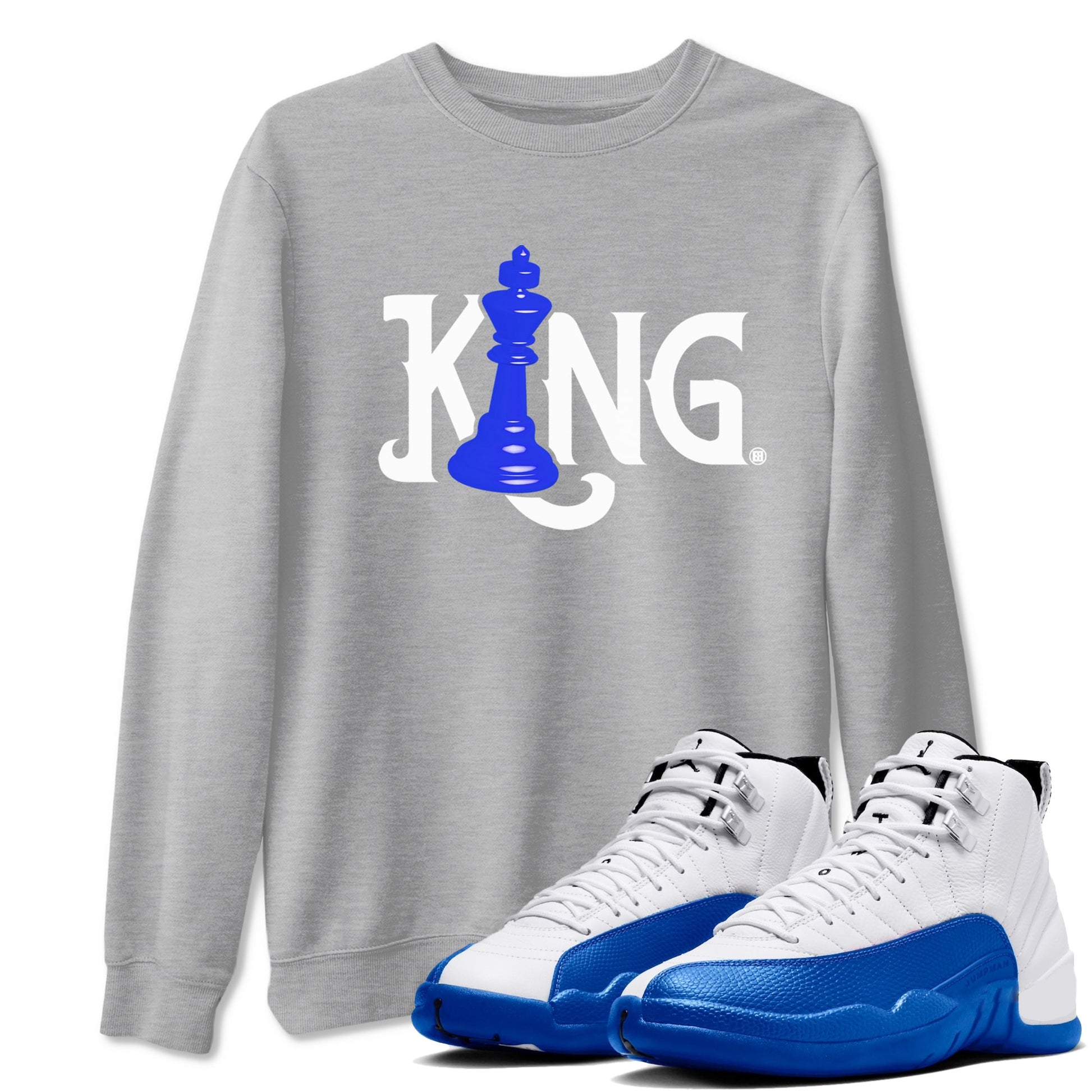 Chess King Sneaker Tees - Air Jordan 12 Blueberry