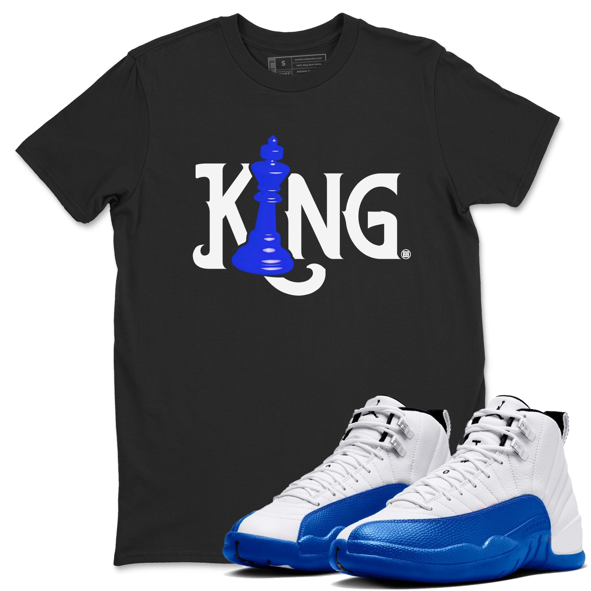 Chess King Sneaker Tees - Air Jordan 12 Blueberry