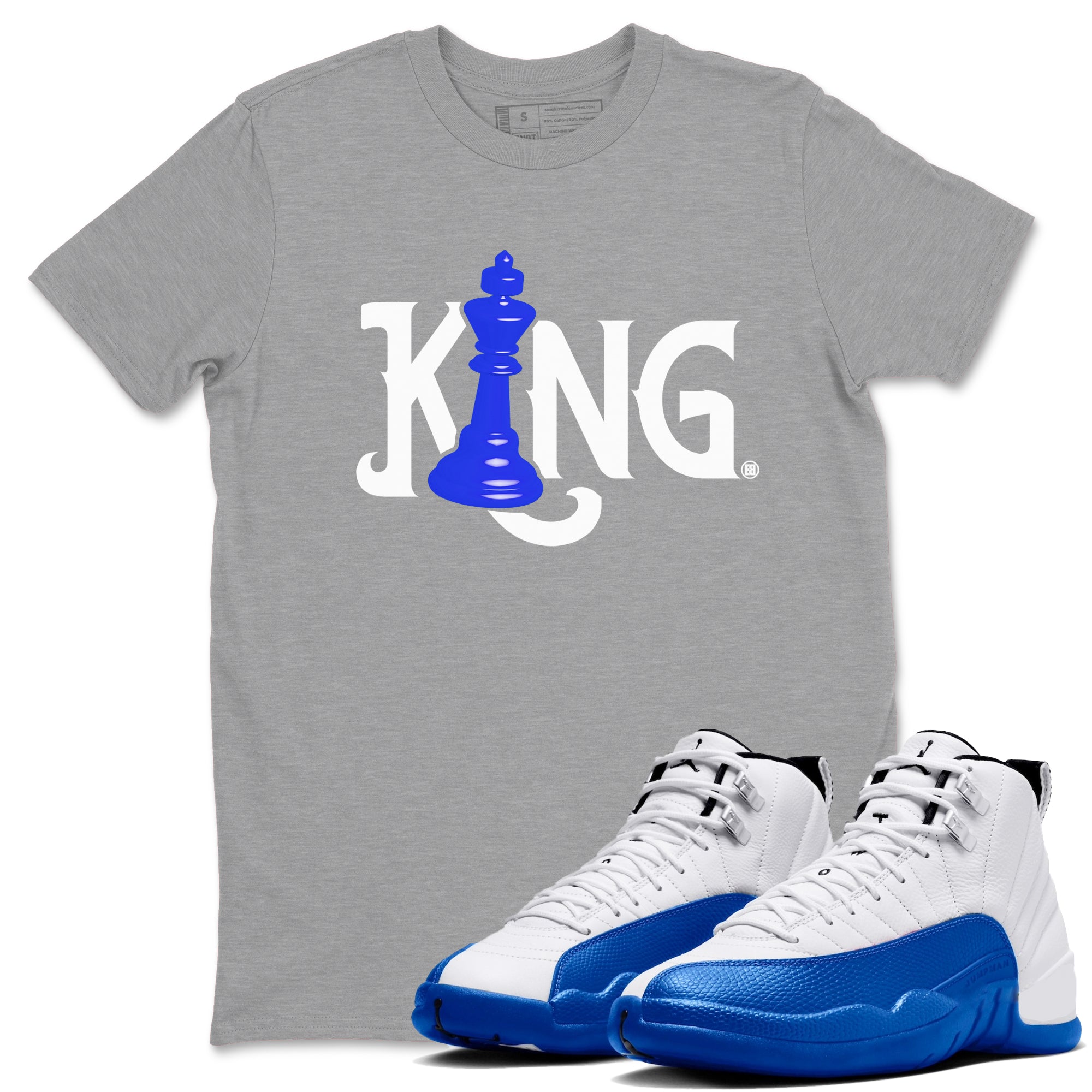 Chess King Sneaker Tees - Air Jordan 12 Blueberry