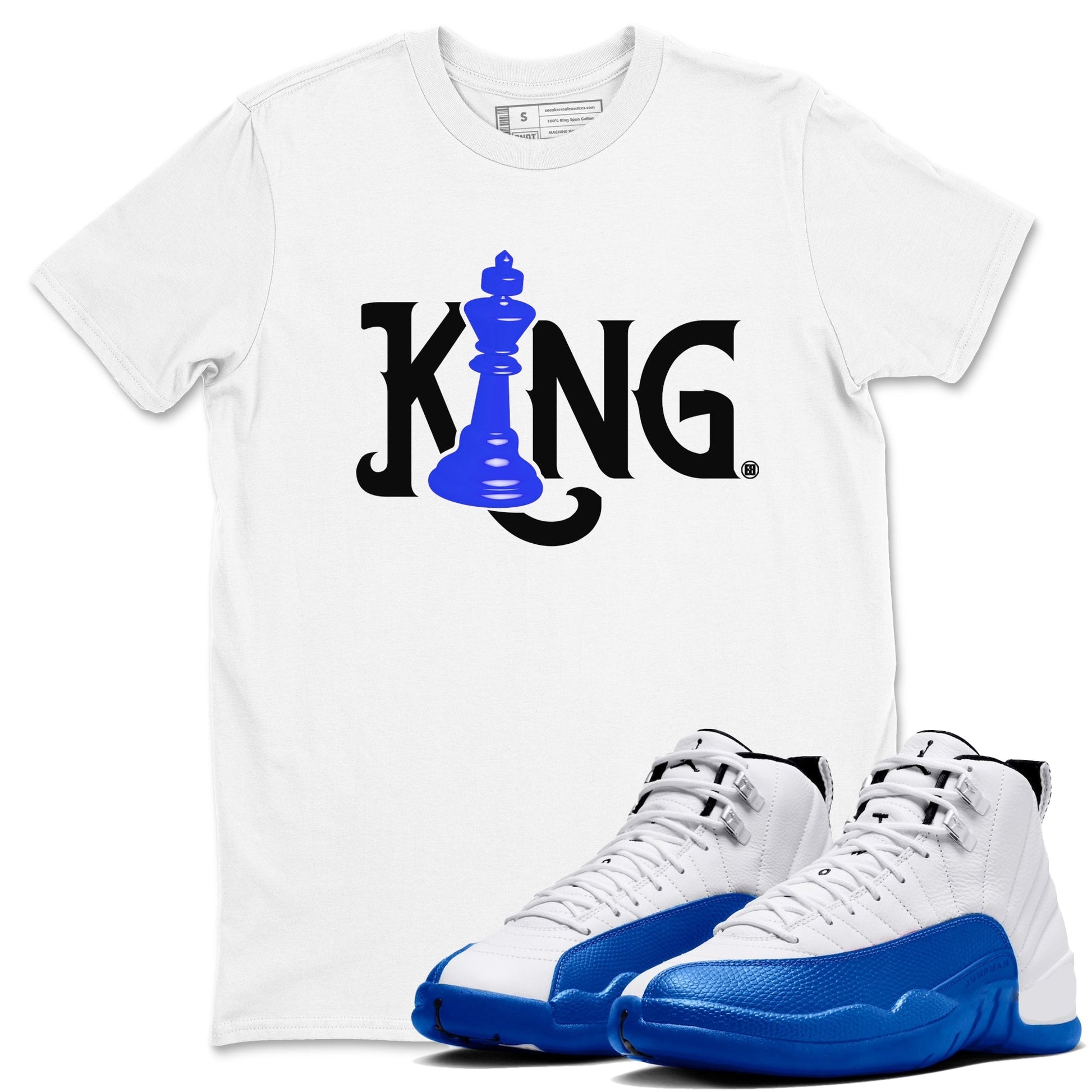Chess King Sneaker Tees - Air Jordan 12 Blueberry