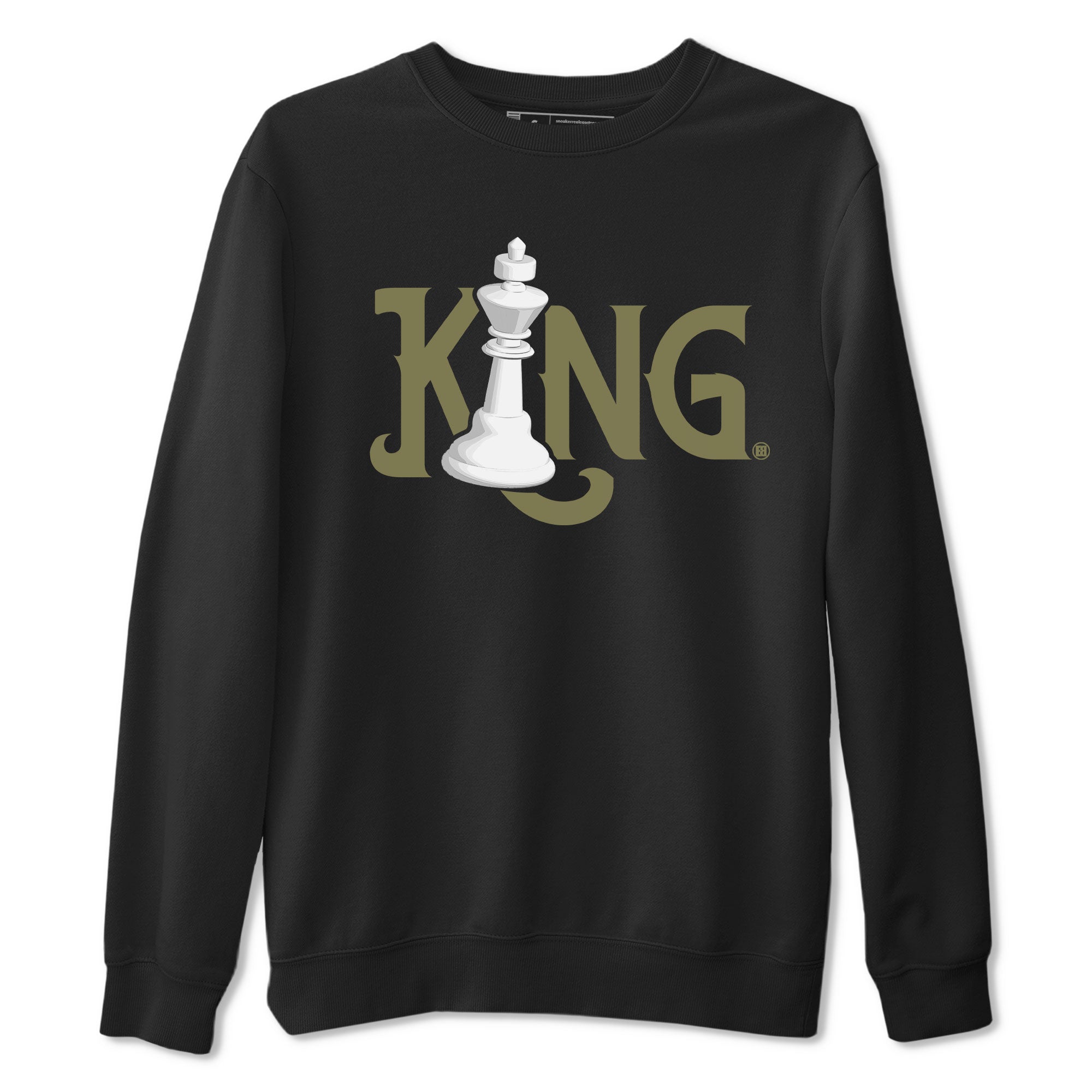 Chess King Sneaker Tee - Air Jordan 4 Medium Olive