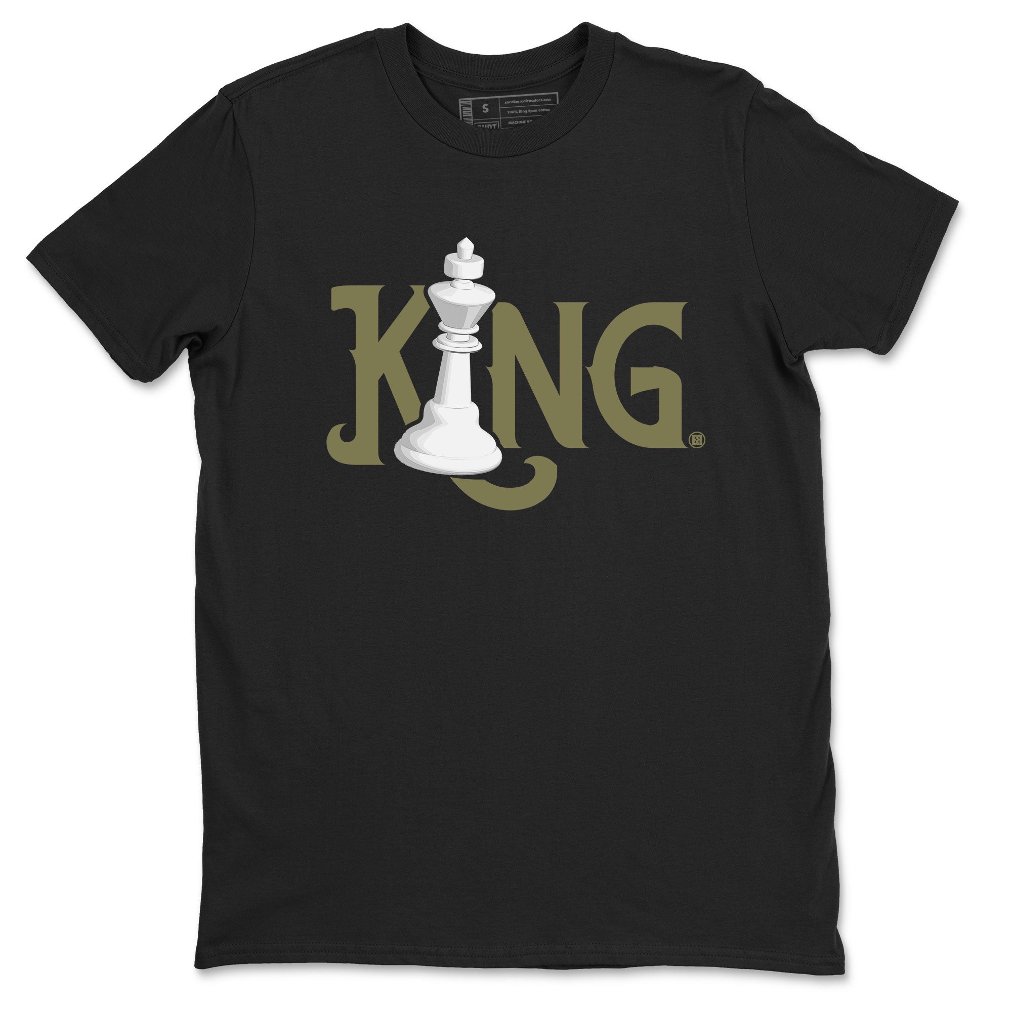 Chess King Sneaker Tee - Air Jordan 4 Medium Olive