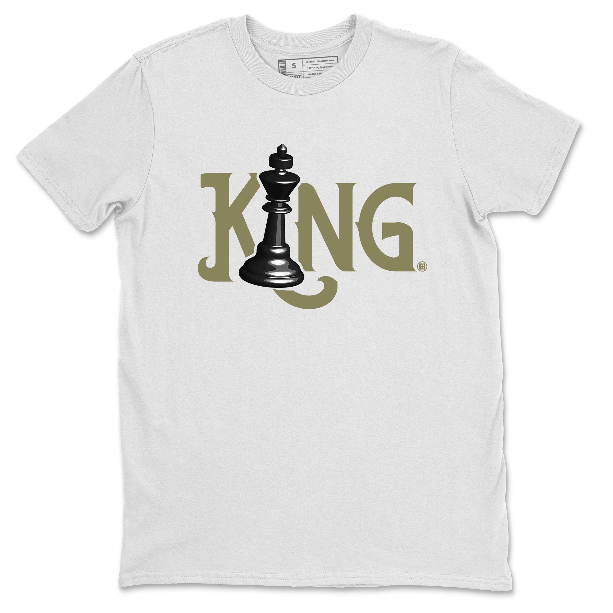 Chess King Sneaker Tee - Air Jordan 4 Medium Olive