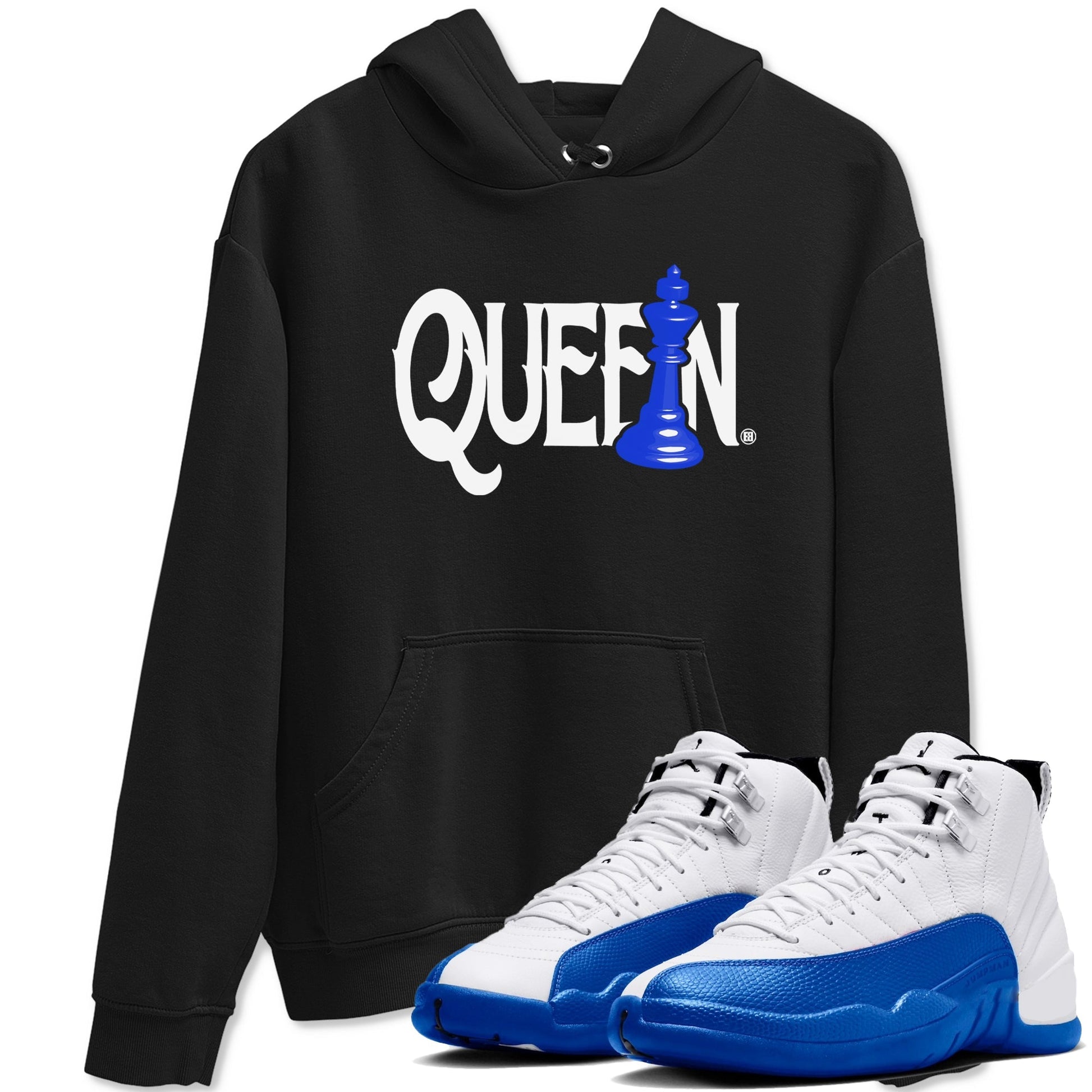 Chess Queen Sneaker Tees - Air Jordan 12 Blueberry