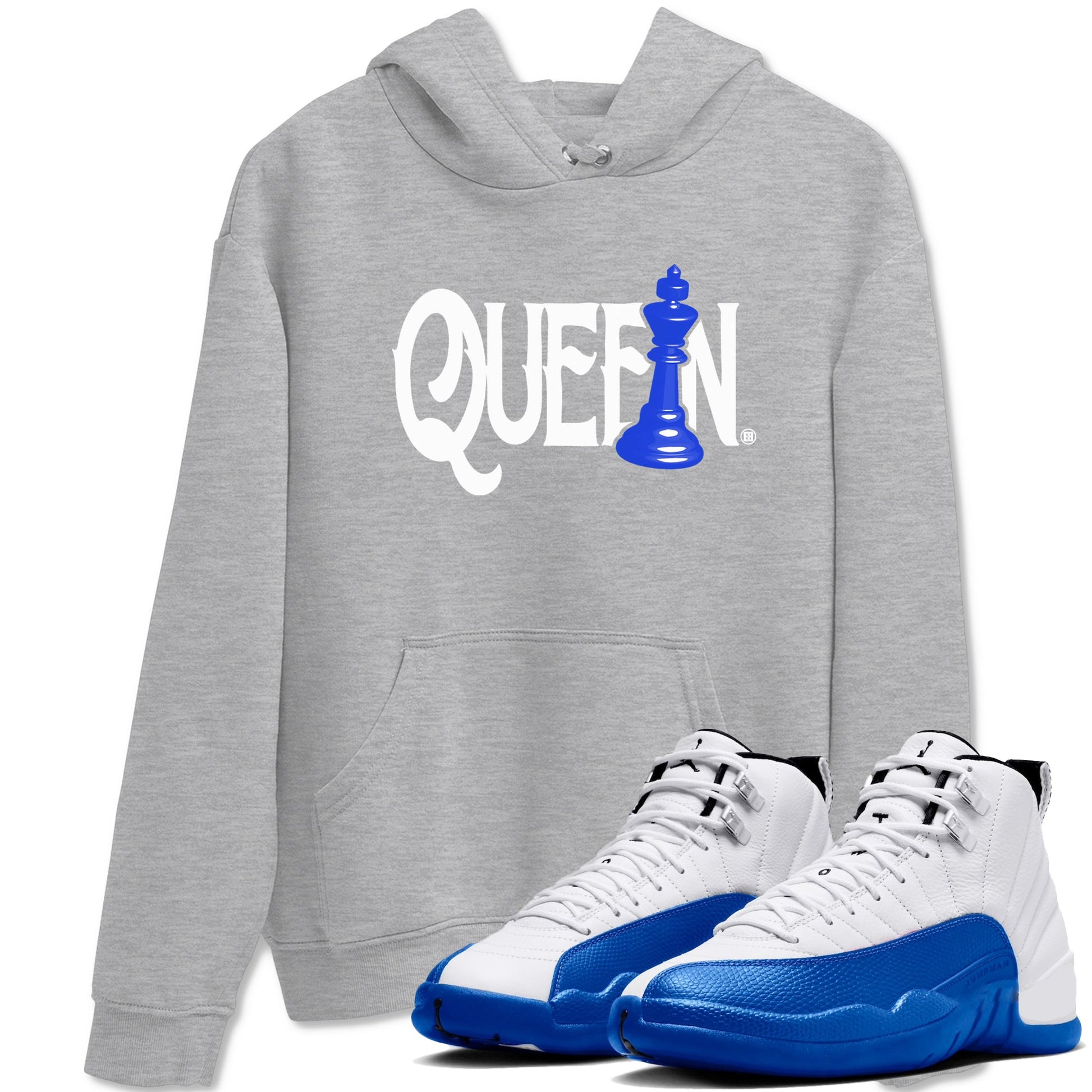 Chess Queen Sneaker Tees - Air Jordan 12 Blueberry