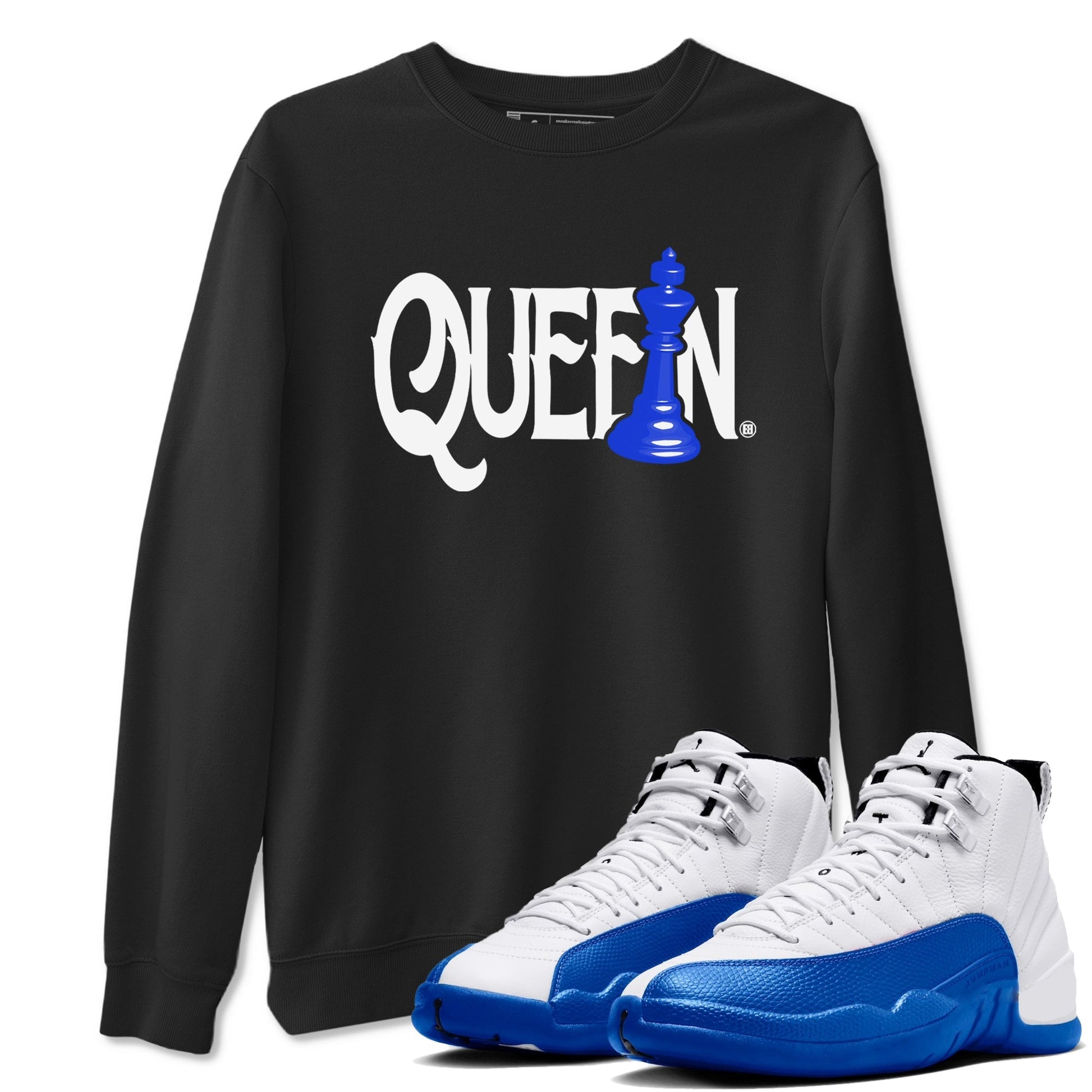 Chess Queen Sneaker Tees - Air Jordan 12 Blueberry