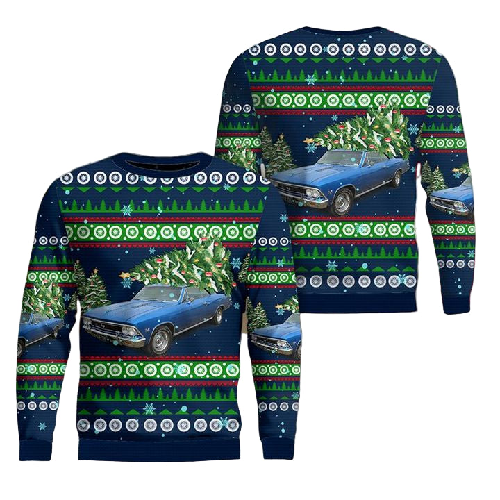Chevrolet Chevelle Christmas AOP Sweater ? Usalast