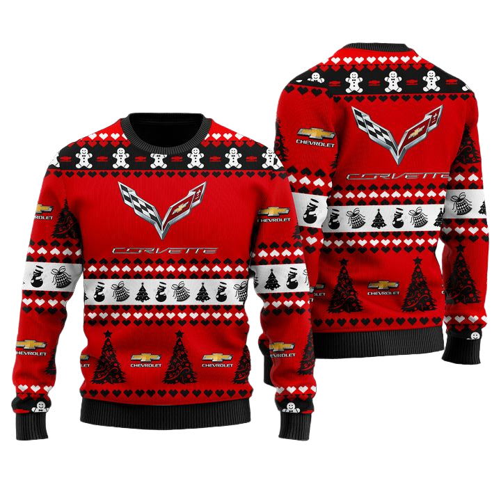Chevrolet Corvette Merry Christmas Red Ugly Sweater ? Usalast