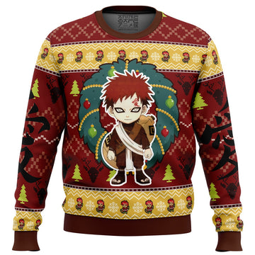 Chibi Gaara Shippuden Ugly Christmas Sweater