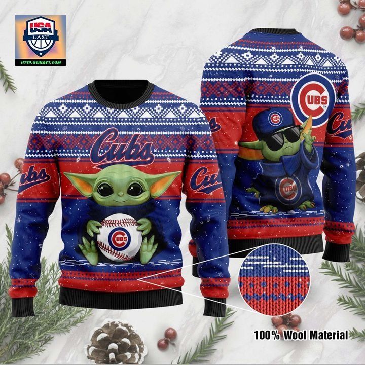 Chicago Cubs Baby Yoda Ugly Christmas Sweater ? Usalast