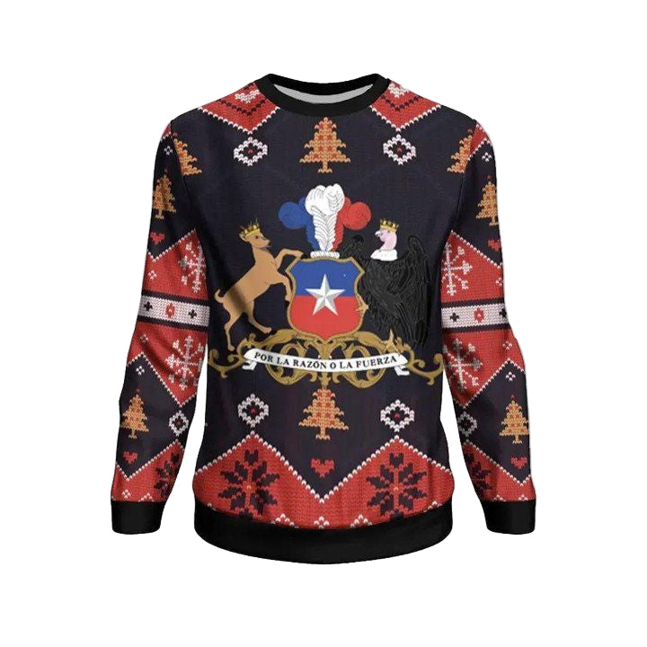 Chile Christmas Sweater ? Santa Claus Ho Ho Ho ? Bn1810 ? Usalast