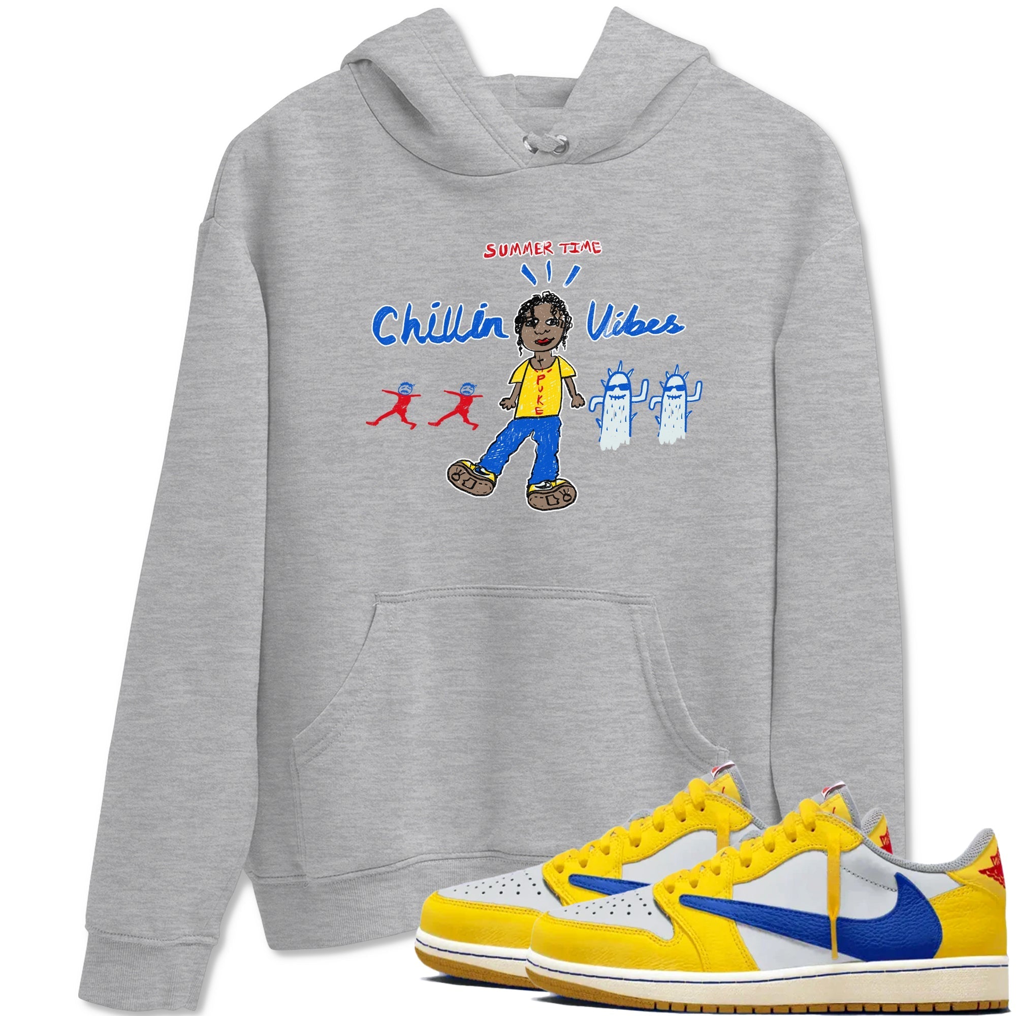 Chillin Vibes Sneaker Tees - Air Jordan 1 Travis Scott Canary