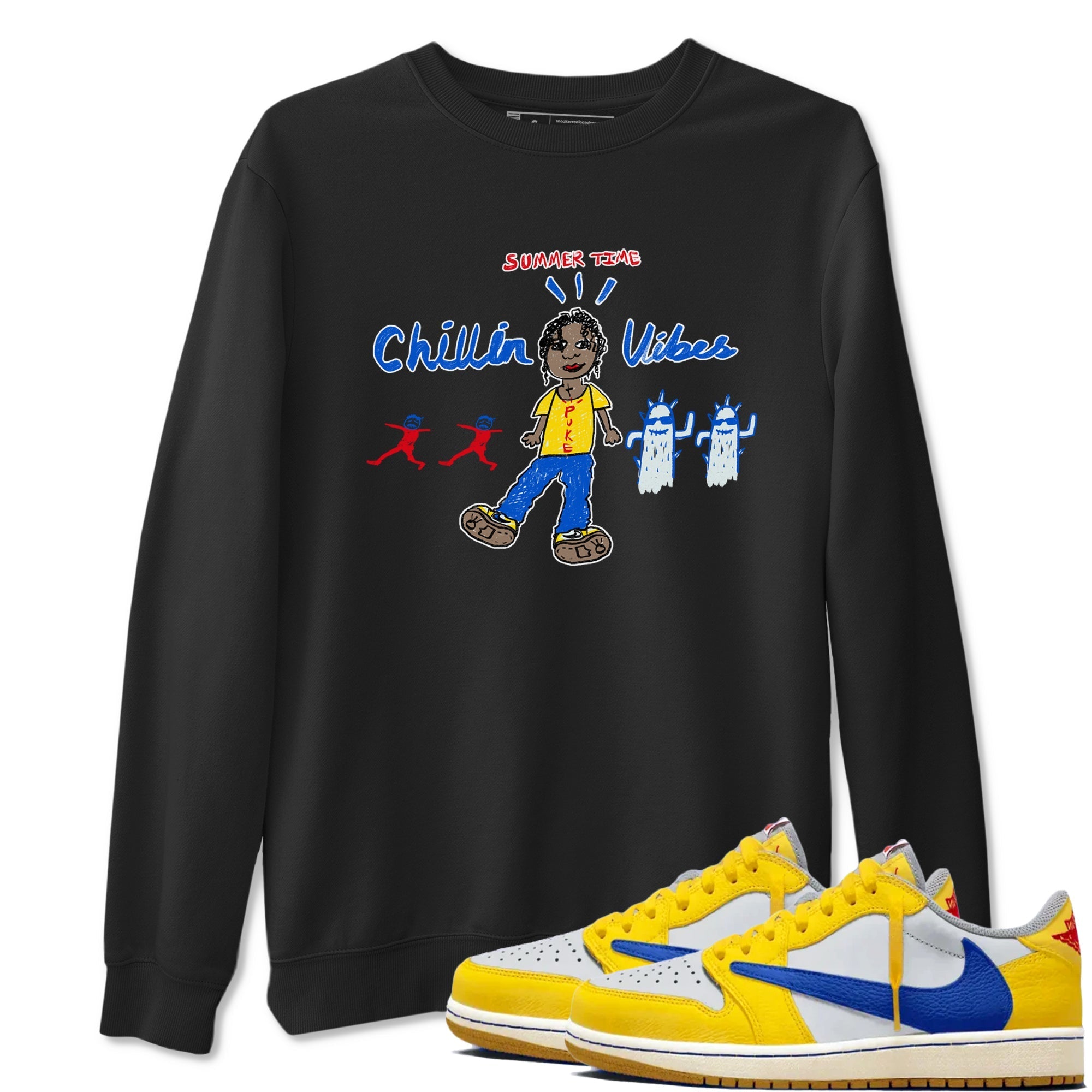 Chillin Vibes Sneaker Tees - Air Jordan 1 Travis Scott Canary