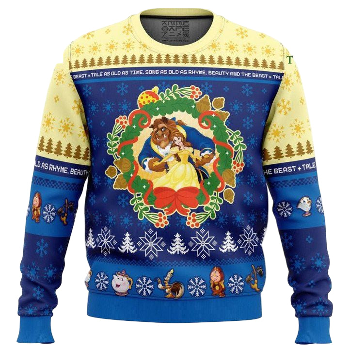 Christmas Beauty And The Beast Disney Ugly Christmas Sweater ? Usalast