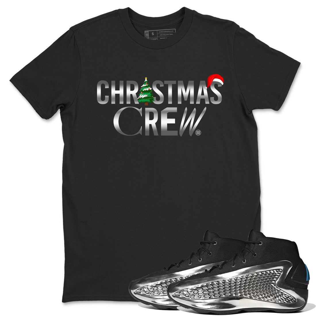 Christmas Crew Sneaker Tees - AE 1 Silver Metallic