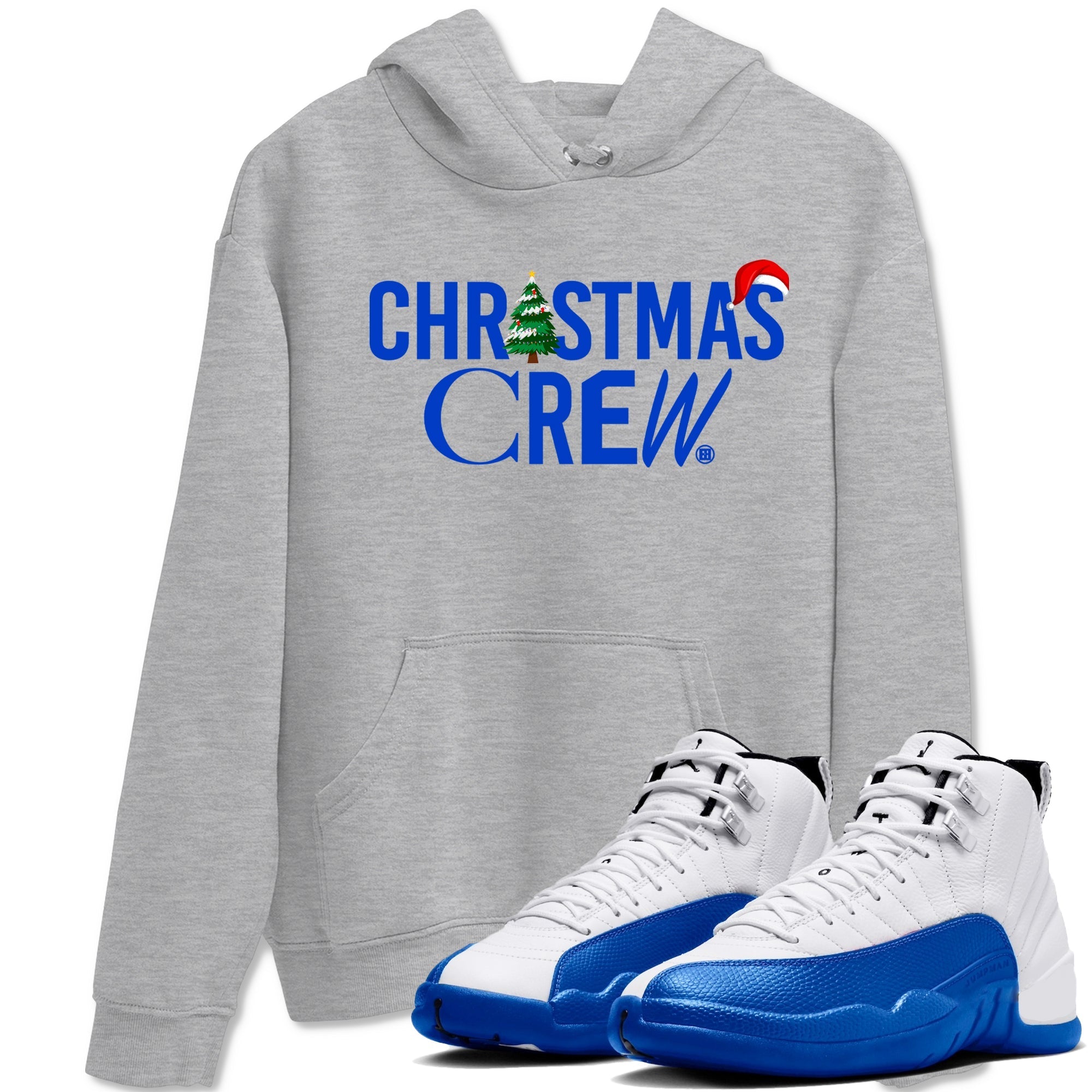 Christmas Crew Sneaker Tees - Air Jordan 12 Blueberry