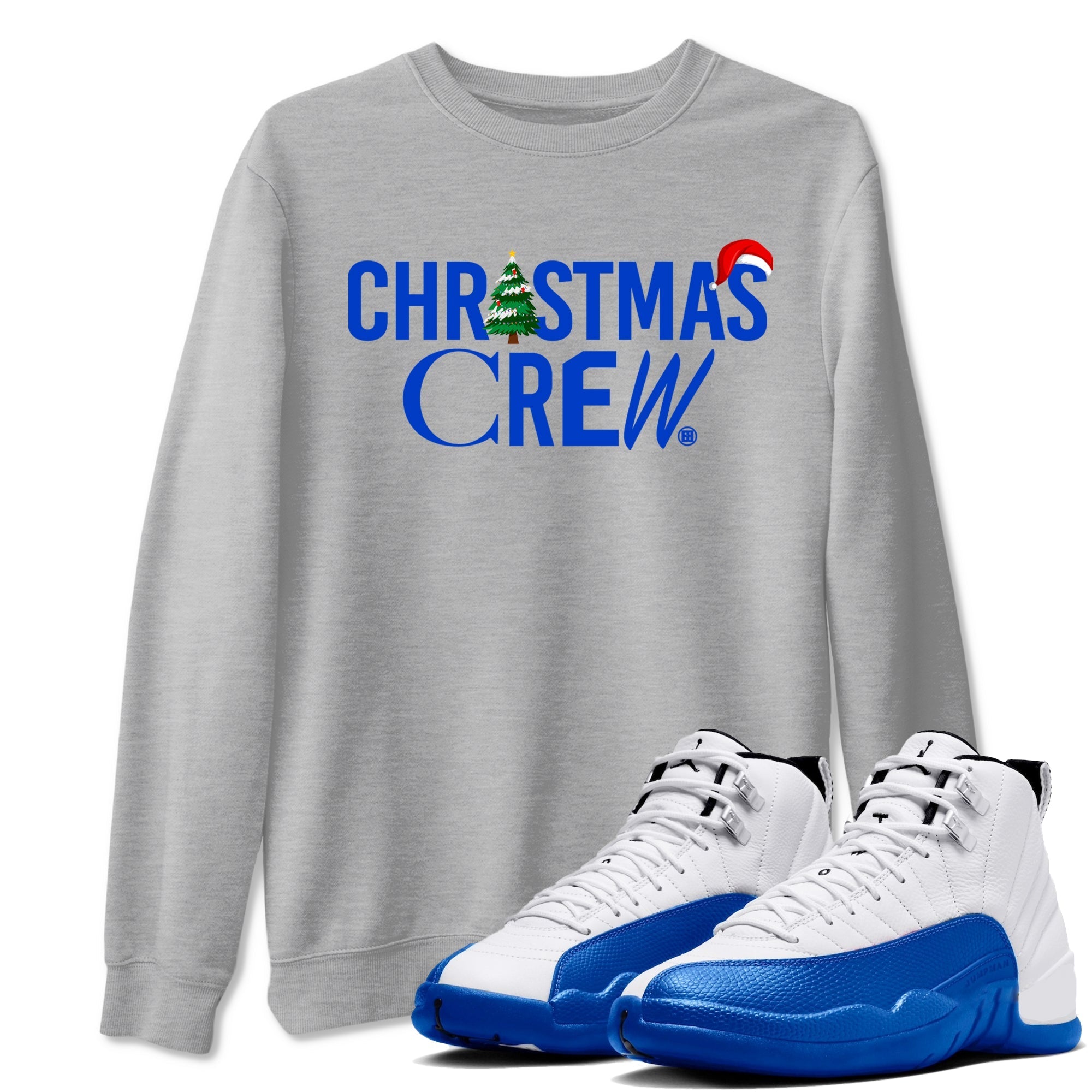 Christmas Crew Sneaker Tees - Air Jordan 12 Blueberry