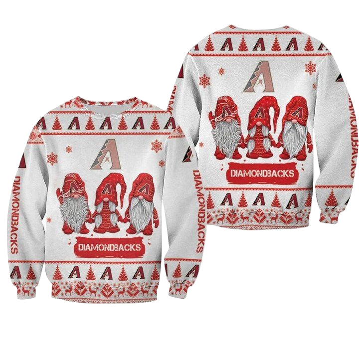Christmas Gnomes Arizona Diamondbacks Ugly Sweater Christmas 3D Sweater ? Usalast