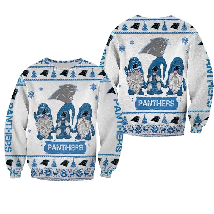 Christmas Gnomes Carolina Panthers Ugly Sweater Christmas 3D Sweater ? Usalast