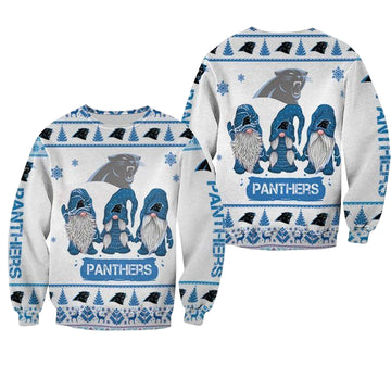 Christmas Gnomes Carolina Panthers Ugly Sweater Christmas 3D Sweater ? Usalast