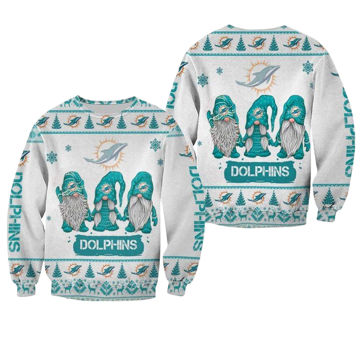 Christmas Gnomes Dolphins Ugly Sweater Christmas 3D Sweater ? Usalast