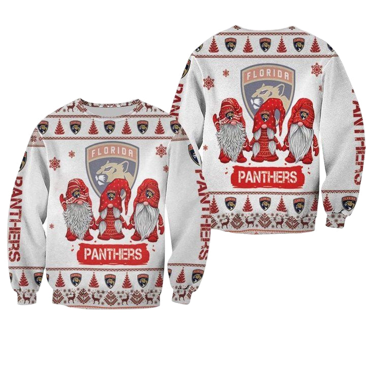 Christmas Gnomes Florida Panthers Ugly Sweater Christmas 3D Sweater ? Usalast
