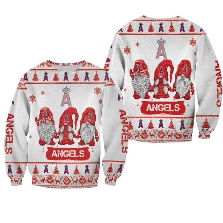 Christmas Gnomes Los Angeles Angels Ugly Sweater Christmas 3D Sweater ? Usalast