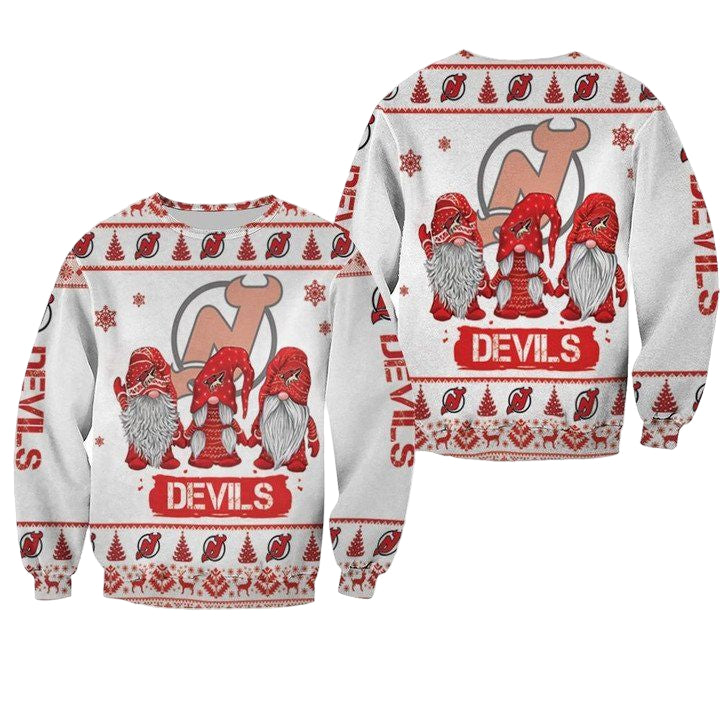 Christmas Gnomes New Jersey Devils Ugly Sweater Christmas 3D Sweater ? Usalast