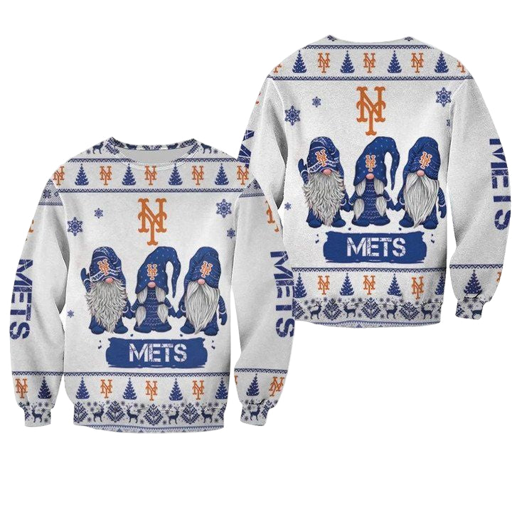 Christmas Gnomes New York Mets Ugly Sweater Christmas 3D Sweater ? Usalast